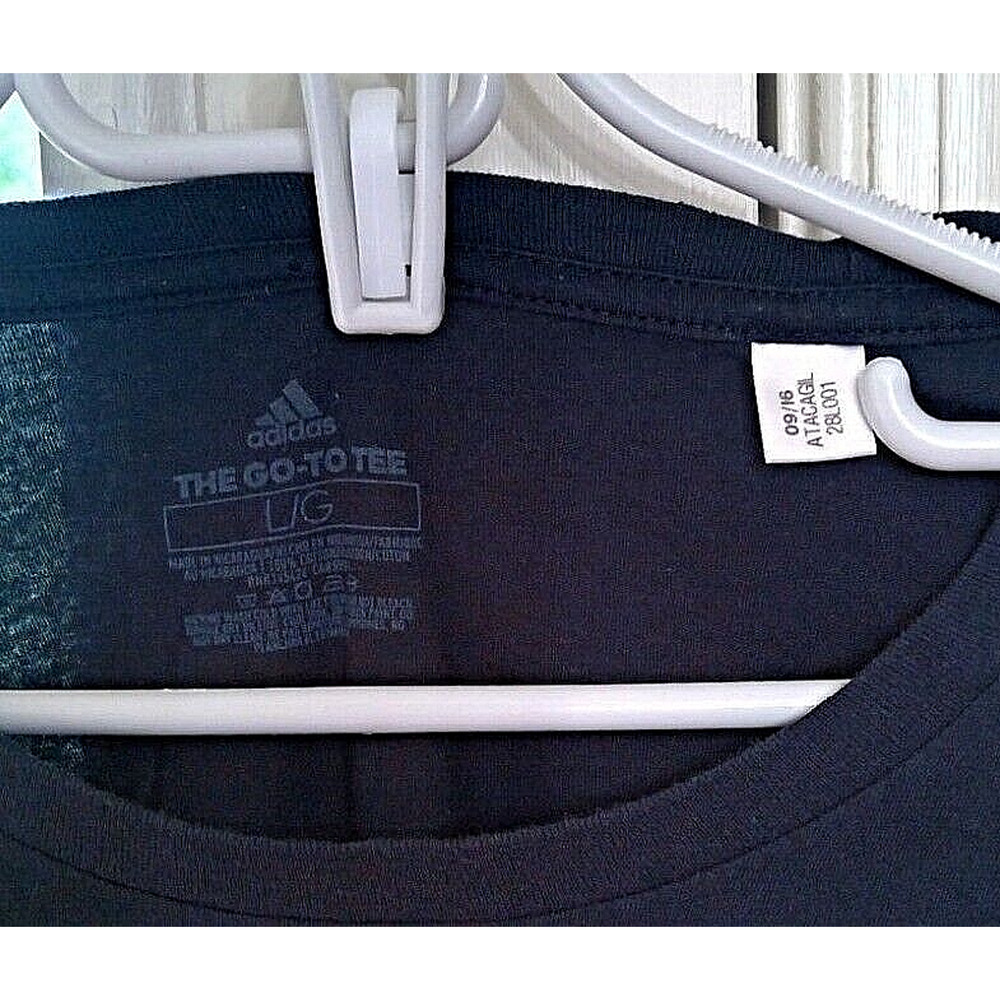Adidas Men's T-Shirt Three Stripe Life Black Size Large Go To Tee - Picture 4 of 4
